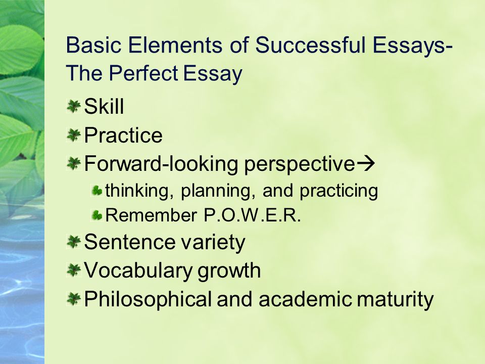 basic elements of a research paper